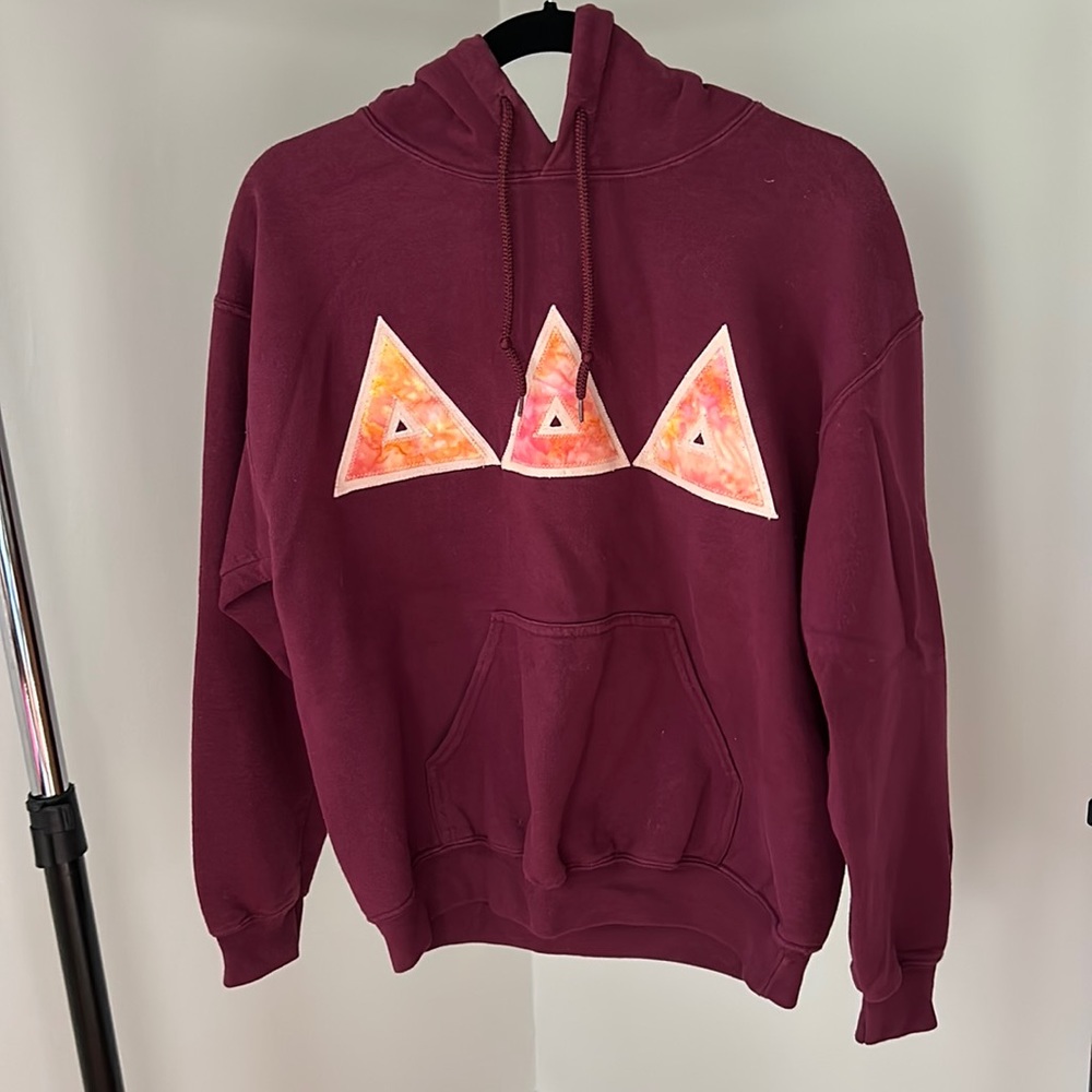Tri delta size medium embroidered sweatshirt